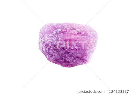 Spinel mineral stone on white background Spinel mineral stone on white background 124133387