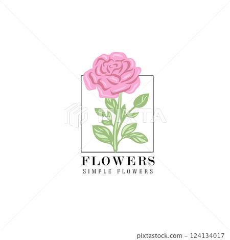 one logo rose 124134017