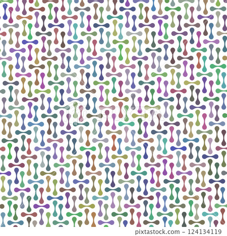 Vector Meta ball Connect Dot Set. Molecule chain. Colored Circle Shapes. Abstract Geometric Dots. Morphing Blob for Pattern, Sticker, Badge, Poster, Web Design 124134119