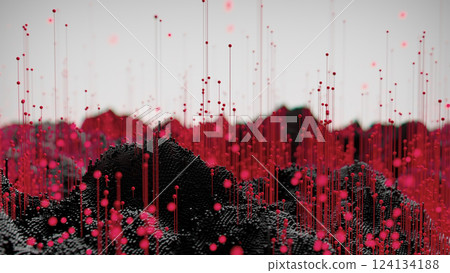 Digital Terrain: Abstract Landscape of Textures and Vibrant Highlights Digital Terrain: Abstract Landscape of Textures and Vibrant Highlights 124134188