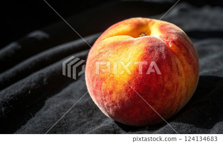 Summer peach: a source of vitamins, energy and vivacity 124134683
