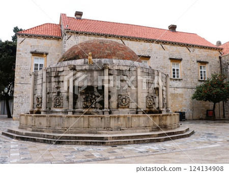 世界遺產：克羅埃西亞杜布羅夫尼克老城區的歐諾佛噴泉 124134908