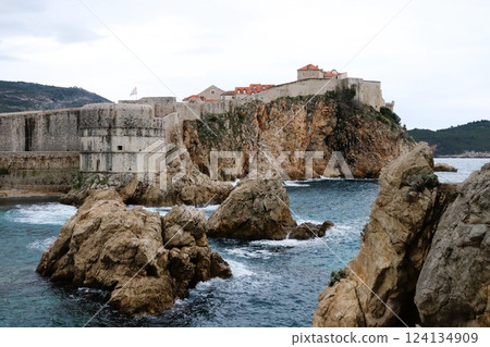 Fortress City Dubrovnik Old Town World Heritage Croatia Fortress City Dubrovnik Old Town World Heritage Croatia 124134909