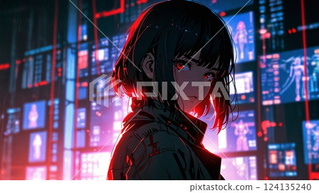 網路女性插圖 網路女性插圖 124135240