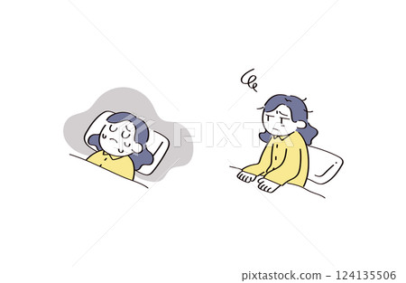 Sleep related illustrations Sleep related illustrations 124135506