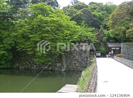 彥根城黑門橋(滋賀縣彥根市) 彥根城黑門橋(滋賀縣彥根市) 124136904