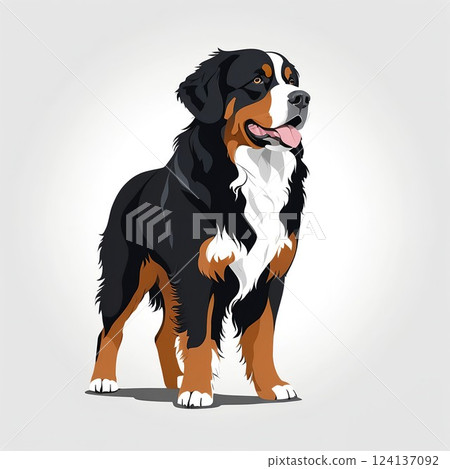 The sturdy and robust Bernese Mountain Dog 124137092