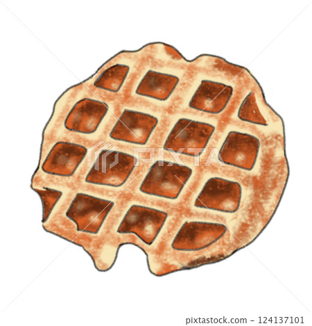 Freshly baked waffle 124137101