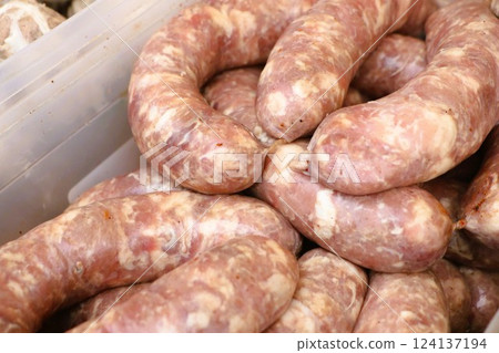 Our Fresh Sausages Are Now Available and Ready for Cooking or Grilling to Perfection 124137194