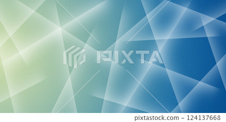 Abstract bright background with geometric lines and grainy texture in blue and green hue. 124137668