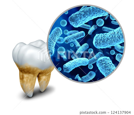 Dental Plaque Bacteria 124137904