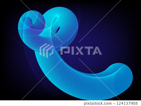 Abstract background with futuristic fluid spiral Abstract background with futuristic fluid spiral 124137908