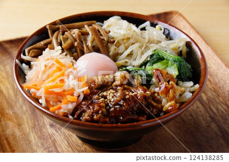 Bibimbap Korean Food Bibimbap Korean Food 124138285