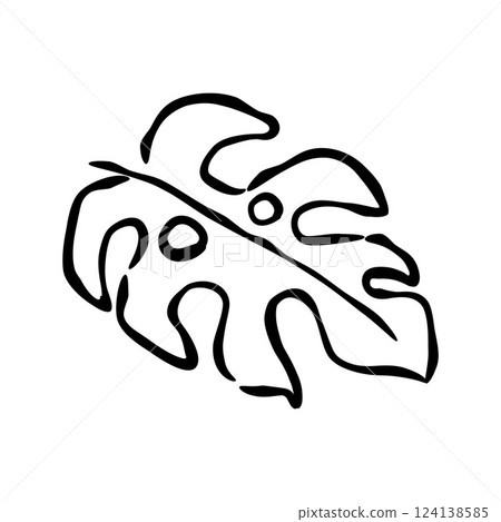 Monstera leaf icon Monstera leaf icon 124138585
