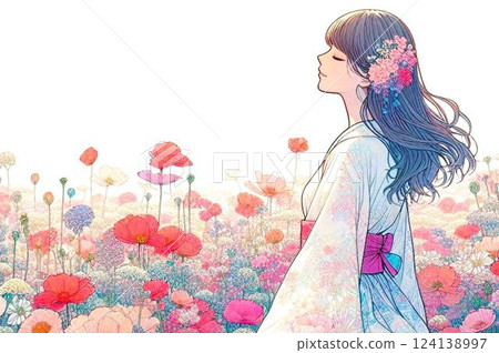 Flower garden 124138997