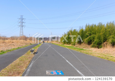 Scenery along the Hanamigawa Cycling Road in Chiba City, Chiba Prefecture March 2025 Scenery along the Hanamigawa Cycling Road in Chiba City, Chiba Prefecture March 2025 124139170