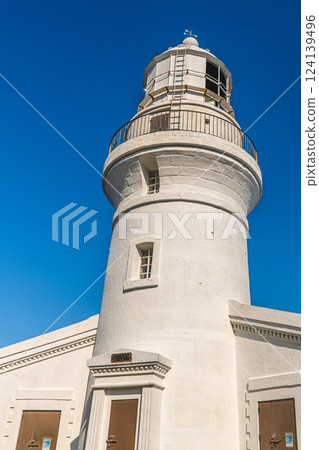 The white Yakushima Lighthouse in Yakushima National Park (Summer) The white Yakushima Lighthouse in Yakushima National Park (Summer) 124139496