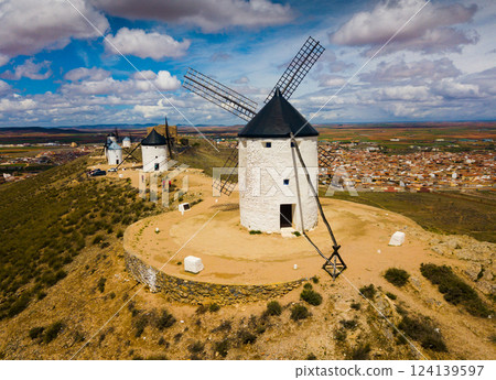 Traditional wind mills of Consuegra Traditional wind mills of Consuegra 124139597