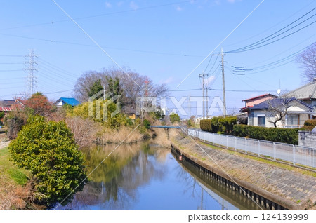 Scenery along the Obara River in Yoshikawa City, Saitama Prefecture March 2025 Scenery along the Obara River in Yoshikawa City, Saitama Prefecture March 2025 124139999