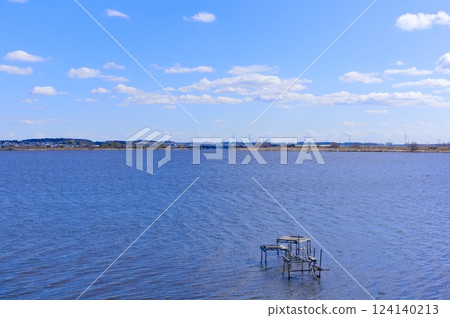 Scenery of Lake Teganuma, Abiko City, Chiba Prefecture March 2025 124140213