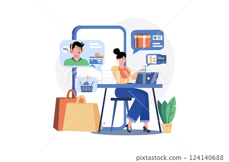 Premium customers getting benefits on shopping 124140688