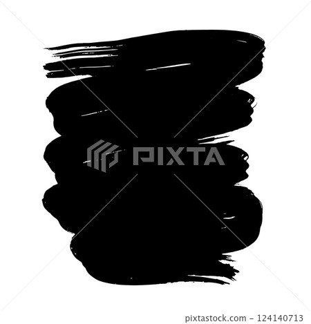 Hand Drawn Painted Brush Grunge Stroke Banner for Text Boxes 124140713