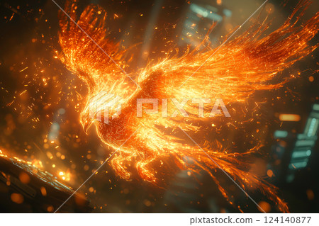 The blazing flight of the phoenix 124140877