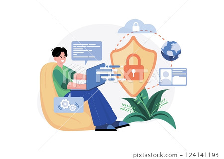 New years Eve Illustration concept. New years Eve Illustration concept. 124141193