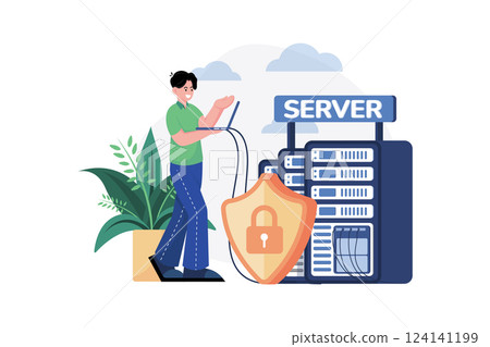 New years Eve Illustration concept. 124141199