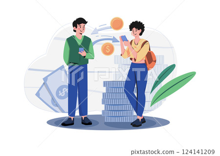 New years Eve Illustration concept. 124141209