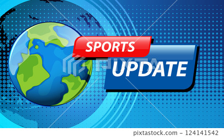 Dynamic Sports News Update Graphic Dynamic Sports News Update Graphic 124141542