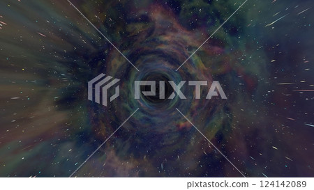 Warp image, space, with stars, wp032 Warp image, space, with stars, wp032 124142089