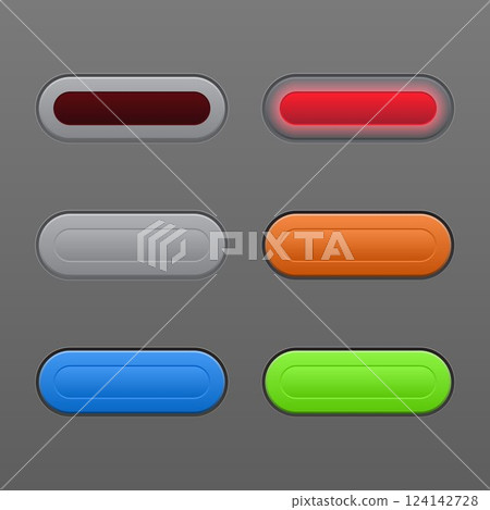 Abstract interface buttons set Abstract interface buttons set 124142728