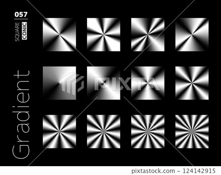Set of gradient rectangle styles 057 Set of gradient rectangle styles 057 124142915