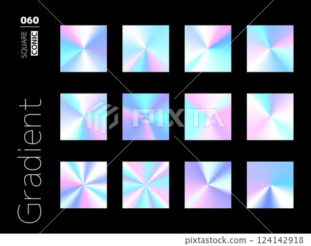 Set of gradient rectangle styles 060 124142918