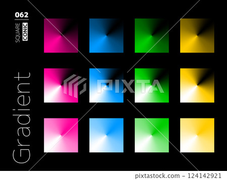 Set of gradient rectangle styles 062 Set of gradient rectangle styles 062 124142921