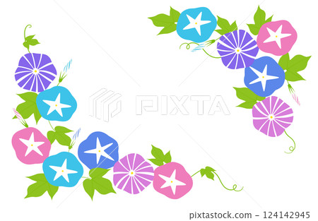 Various morning glory decoration set 124142945