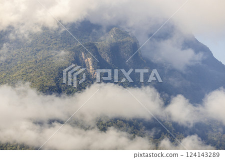 Doi Luang Chiang Dao Chiang Mai Thailand. beautiful sun rise Doi Luang Chiang Dao Chiang Mai Thailand. beautiful sun rise 124143289