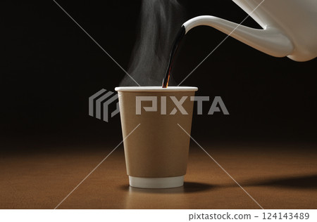 paper cup paper cup 124143489