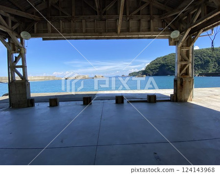 Scenery of Urashima fishing port in Ine town 04 124143968