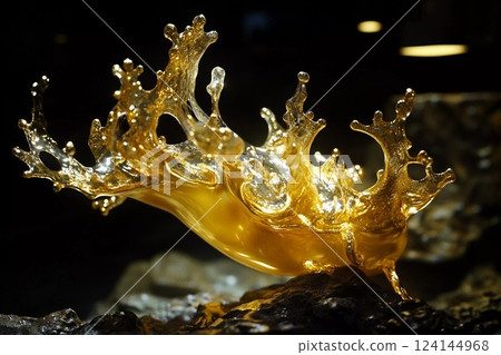 Colorful aquatic creature gracefully swimming through vibrant underwater landscape in a serene environment Colorful aquatic creature gracefully swimming through vibrant underwater landscape in a serene environment 124144968