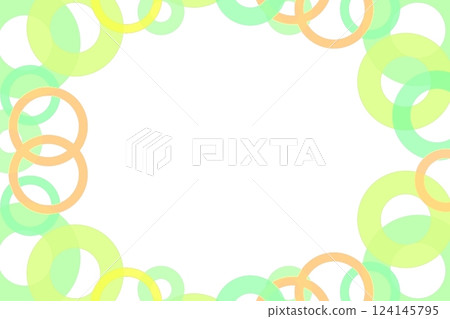 Colorful polka dot frame green Colorful polka dot frame green 124145795
