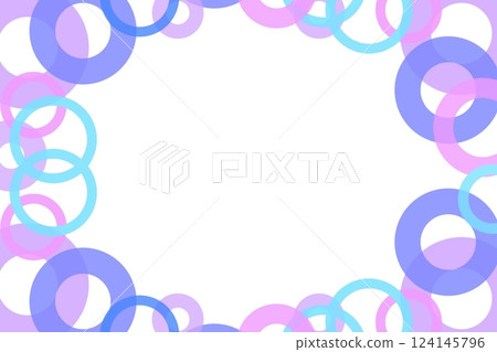Colorful polka dot frame purple Colorful polka dot frame purple 124145796