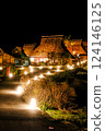 Illuminated thatched roof 124146125