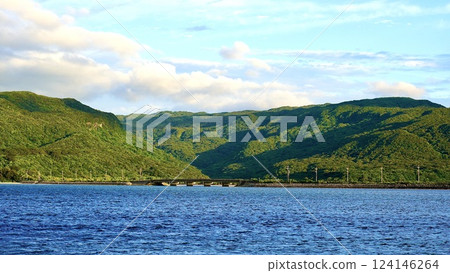 Funaura Bay on Iriomote Island in the Yaeyama Islands, Okinawa Prefecture Funaura Bay on Iriomote Island in the Yaeyama Islands, Okinawa Prefecture 124146264
