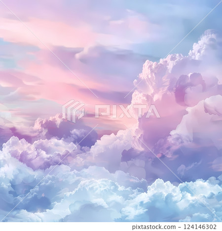 Dreamy Pastel Clouds at Sunset Dreamy Pastel Clouds at Sunset 124146302
