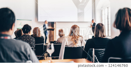 Interview and round table discussion at business convention and presentation. Audience at the conference hall. Business and entrepreneurship symposium. Interview and round table discussion at business convention and presentation. Audience at the conference hall. Business and entrepreneurship symposium. 124146760