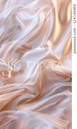 Ethereal Elegance. Delicate, flowing, airy, and feminine chiffon fabric texture Ethereal Elegance. Delicate, flowing, airy, and feminine chiffon fabric texture 124146969