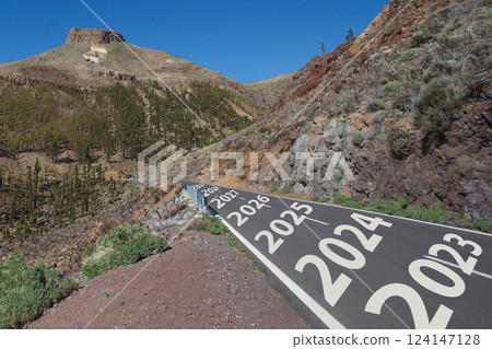 Road from past to future, concept Road from past to future, concept 124147128