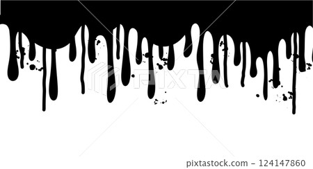 Doodle sketch style of Hand drawn Dripping liquid ,Black dripping paint, melting chocolate or drip of oil. vector illustration. Doodle sketch style of Hand drawn Dripping liquid ,Black dripping paint, melting chocolate or drip of oil. vector illustration. 124147860